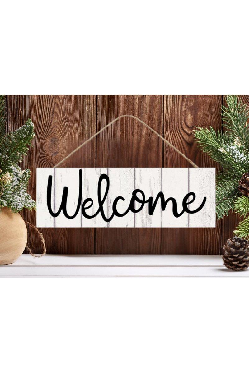 Shop For 15" Wooden Sign: Rustic Welcome Fence