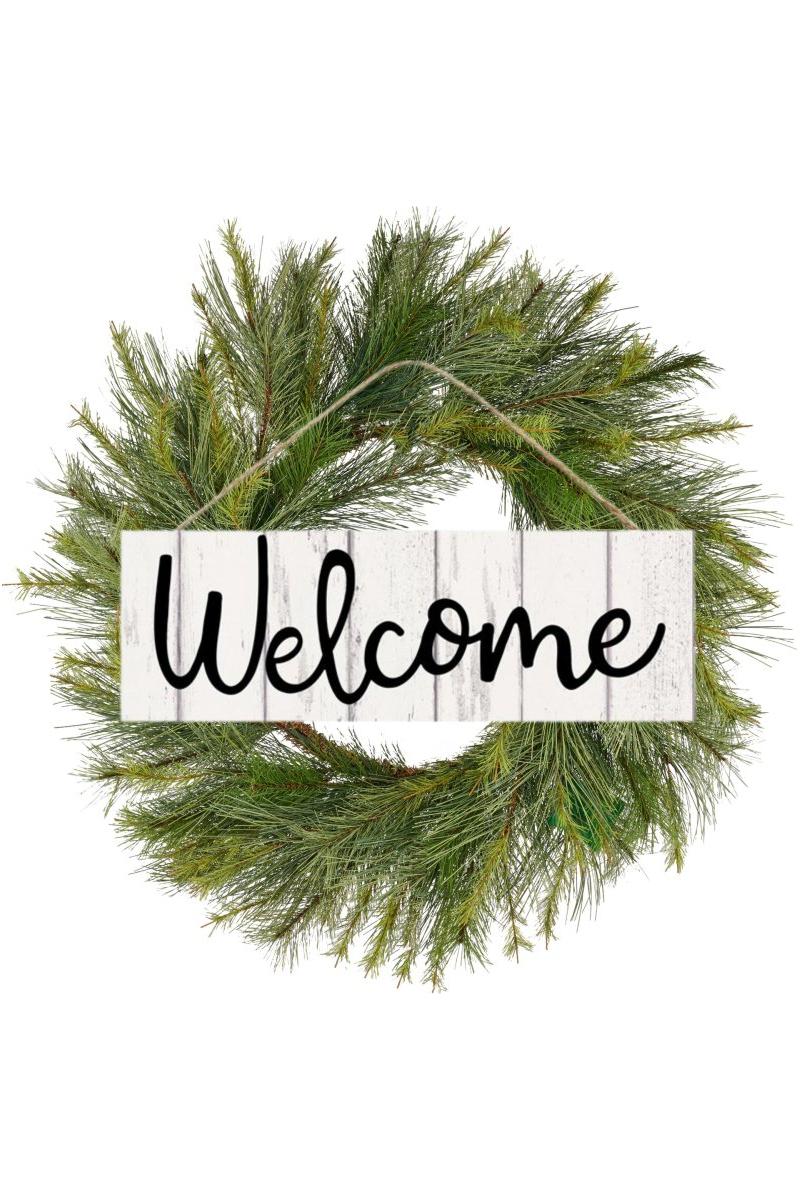 Shop For 15" Wooden Sign: Rustic Welcome Fence