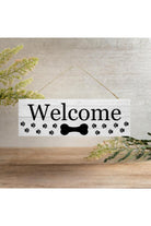 Shop For 15" Wooden Sign: Welcome Dog w/Bone