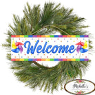 Shop For 15" Wooden Sign: Welcome Pinwheels