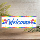 Shop For 15" Wooden Sign: Welcome Pinwheels