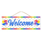 Shop For 15" Wooden Sign: Welcome Pinwheels