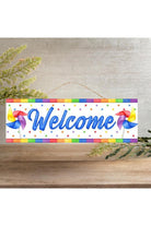 Shop For 15" Wooden Sign: Welcome Pinwheels