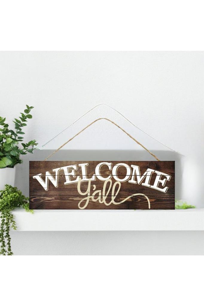 Shop For 15" Wooden Sign: Welcome Y'all Sign