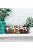 Shop For 15" Wooden Sign: Welcome Y'all Sign