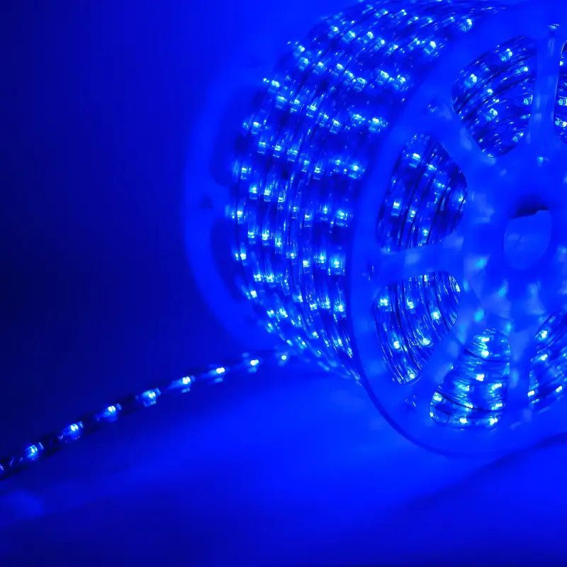 Shop For 150' Blue LED Rope Light, 2 Wire 1/2", 120 Volt