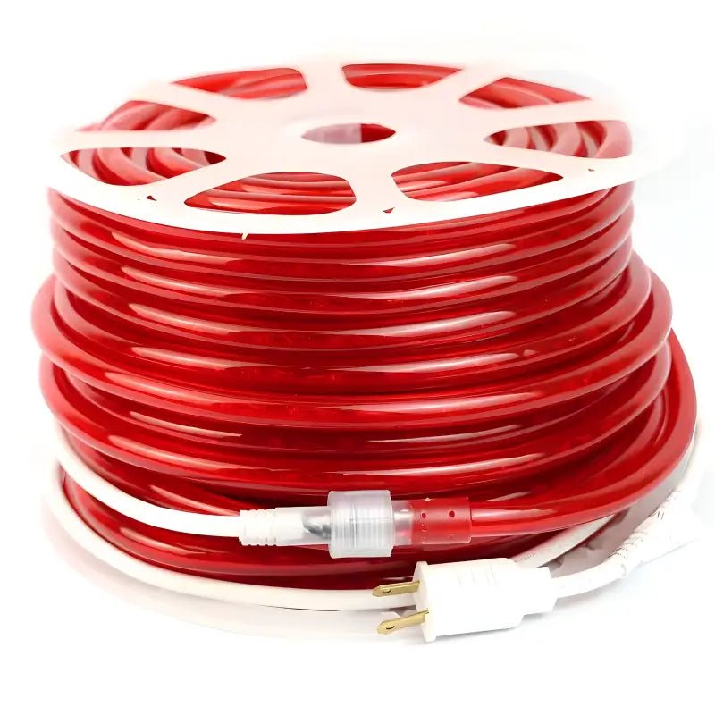 Shop For 150' Red LED Rope Light, 2 Wire 1/2", 120 Volt