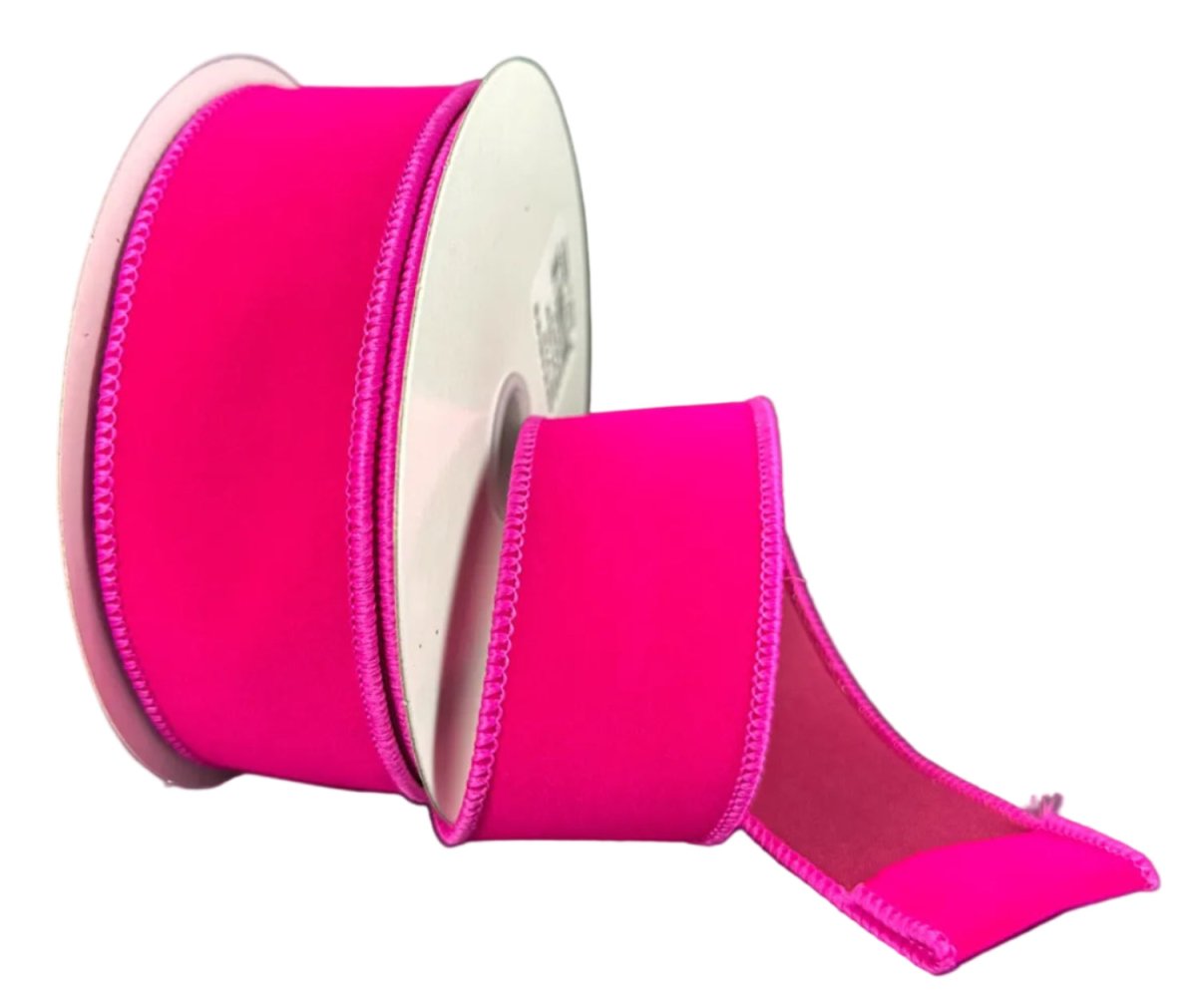 Shop For 1.5in Flat Velvet Ribbon: Fuchsia Pink (10 Yards)
