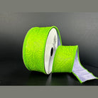 Shop For 1.5in Flower Breeze & Dupioni Ribbon: Lime & Lavender (10 Yards)