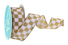 Shop For 1.5in Glitter Check Ribbon: Gold (10 Yards)