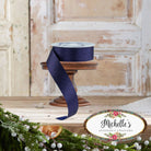 Shop For 1.5in Glitter on Fabric Ribbon: Navy Blue (25 Yards)