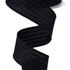 Shop For 1.5in Glitter Vertical Stripe Ribbon: Black (10 Yards)