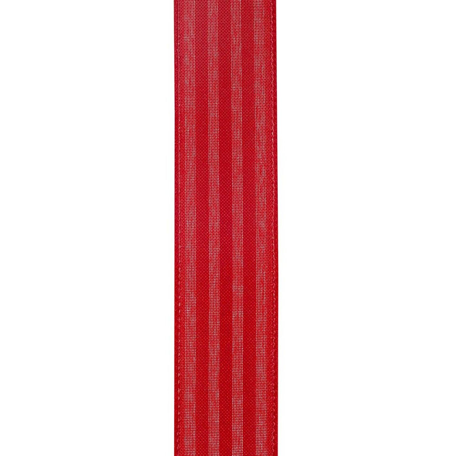 Shop For 1.5in Horizontal Striped Ribbon: Red/White (10 Yards)
