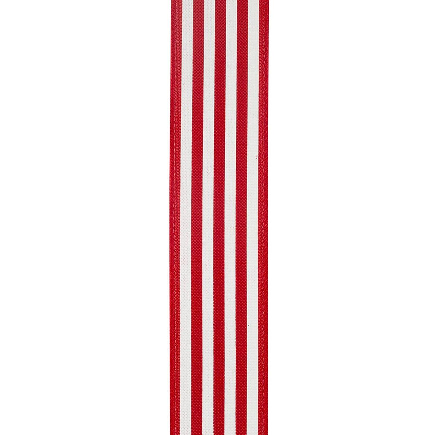 Shop For 1.5in Horizontal Striped Ribbon: Red/White (10 Yards)