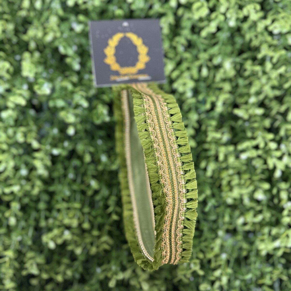 Shop For 1.5in JME Tassel Dupion Ribbon: Green (10 Yards)