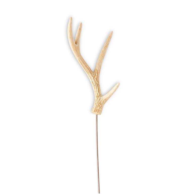 Shop For 15in Light Brown Resin Single Antler Stem Pick