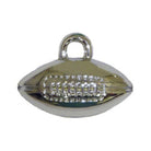 Shop For 1.5in Metallic Silver Football Charm