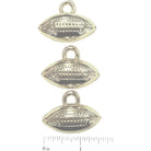Shop For 1.5in Metallic Silver Football Charm