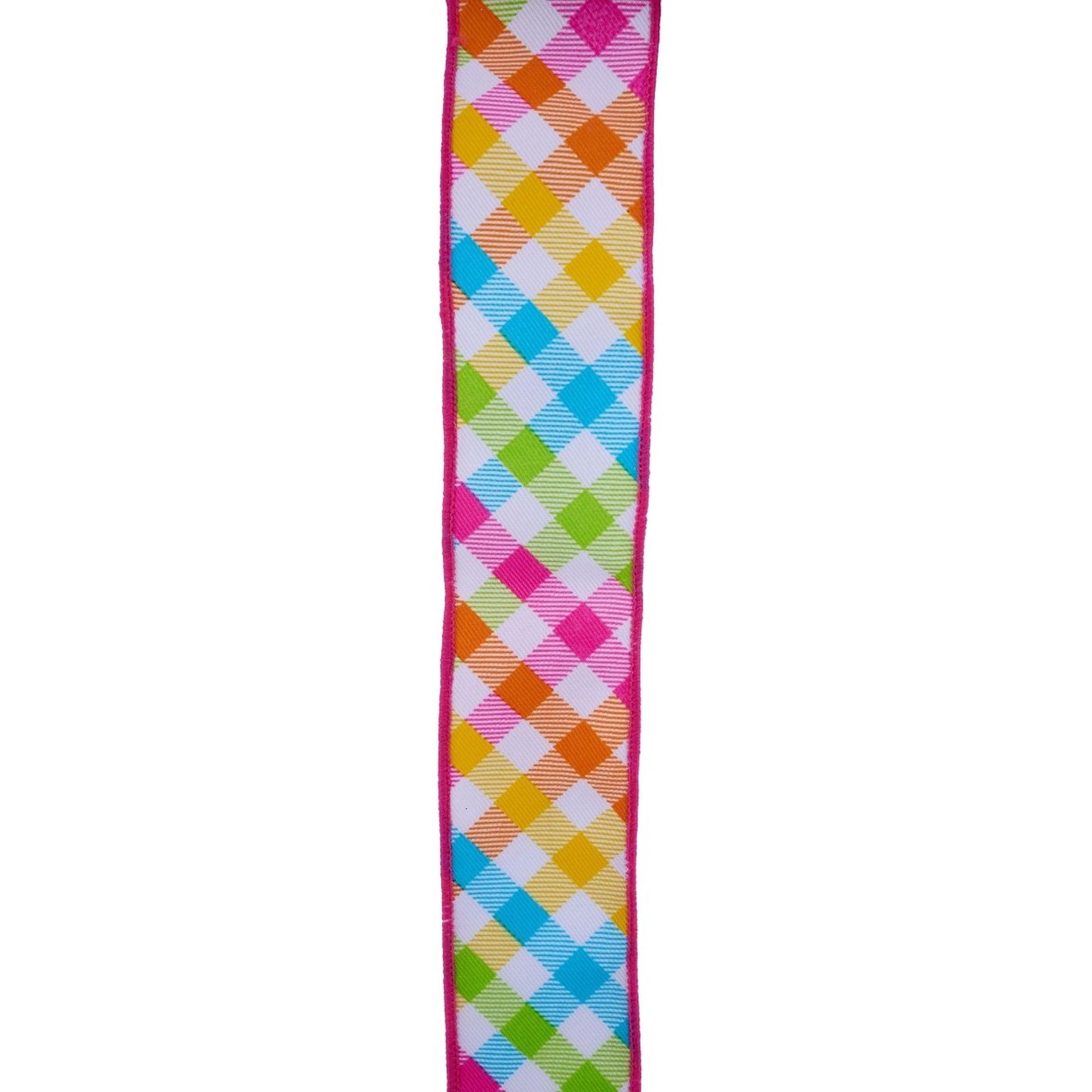 1.5in Multicolor Plaid Ribbon (10 Yard)