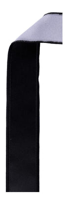 Shop For 1.5in Satin Fused Ribbon: Black/White (10 Yards)