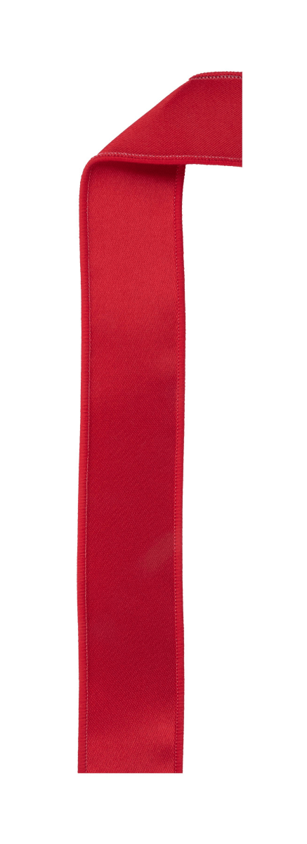 Shop For 1.5in Satin Fused Ribbon: Red (10 Yards)