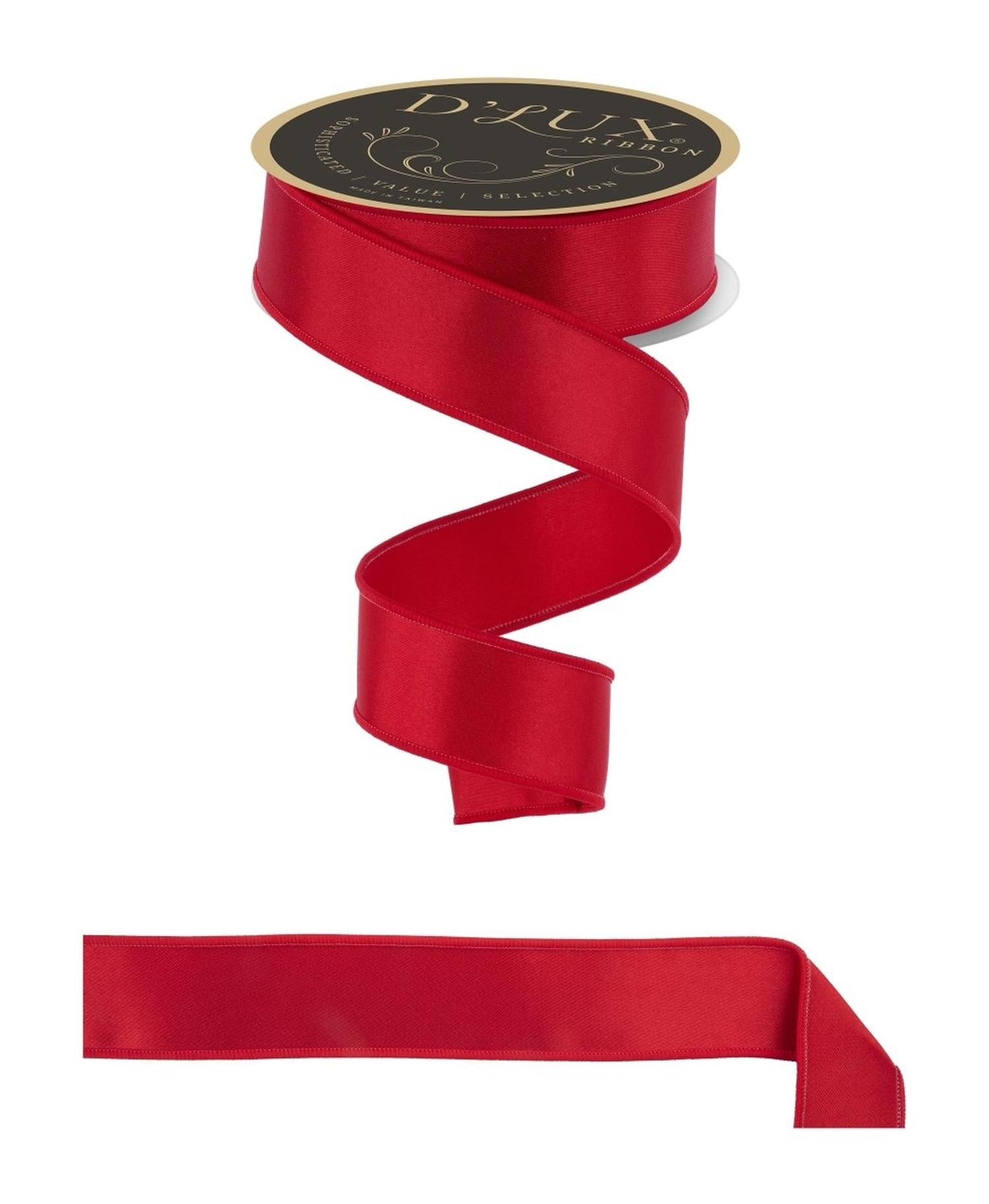 Shop For 1.5in Satin Fused Ribbon: Red (10 Yards)