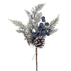 Shop For 15in Snow Cedar Berry Pinecone Pick