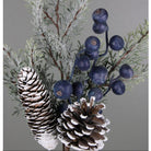 Shop For 15in Snow Cedar Berry Pinecone Pick