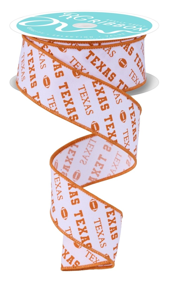 Shop For 1.5in Texas Diagonal Pattern Ribbon: Burnt Orange (10 Yards)