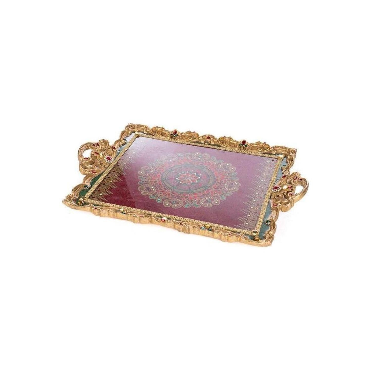 16" Christmas Castle Serving Tray