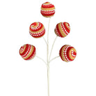 Shop For 16" Gingerbread Ball Pick: Red