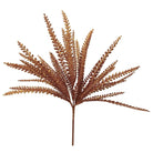 Shop For 16" Glitter Leaves Bush: Orange