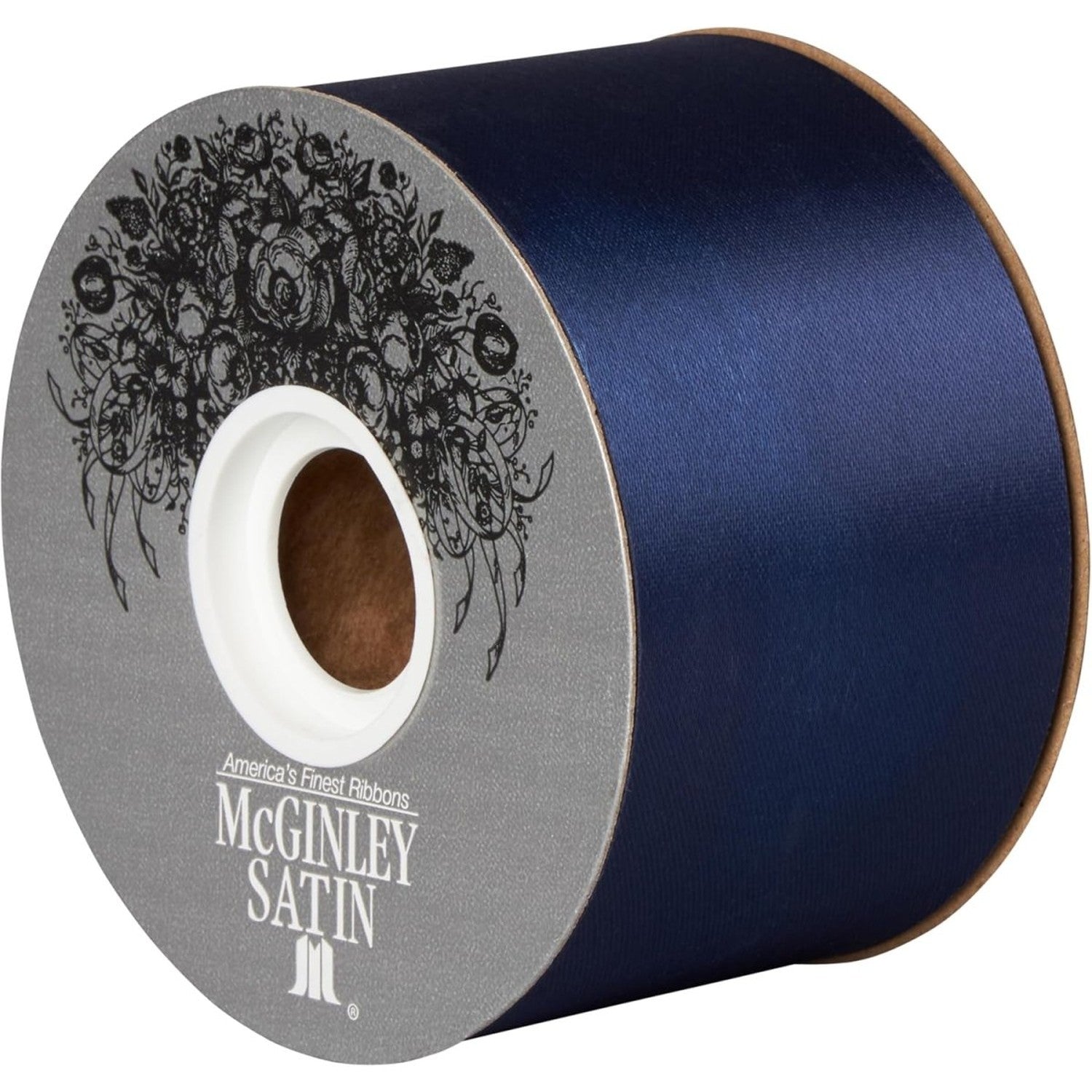 Shop For 16 McGinley Satin Acetate Ribbon Non Wired: Navy Blue (100 Yards)