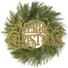 Shop For 16" Metal Merry Christmas Hanger: Gold