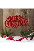 Shop For 16" Metal Merry Christmas Hanger: Red