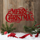 Shop For 16" Metal Merry Christmas Hanger: Red