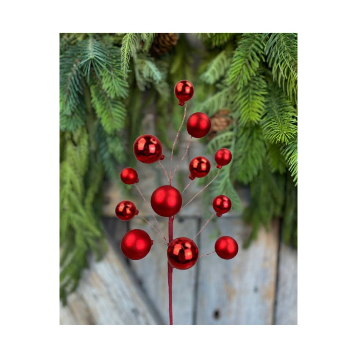 Shop For 16" Ornament Ball Pick: Red