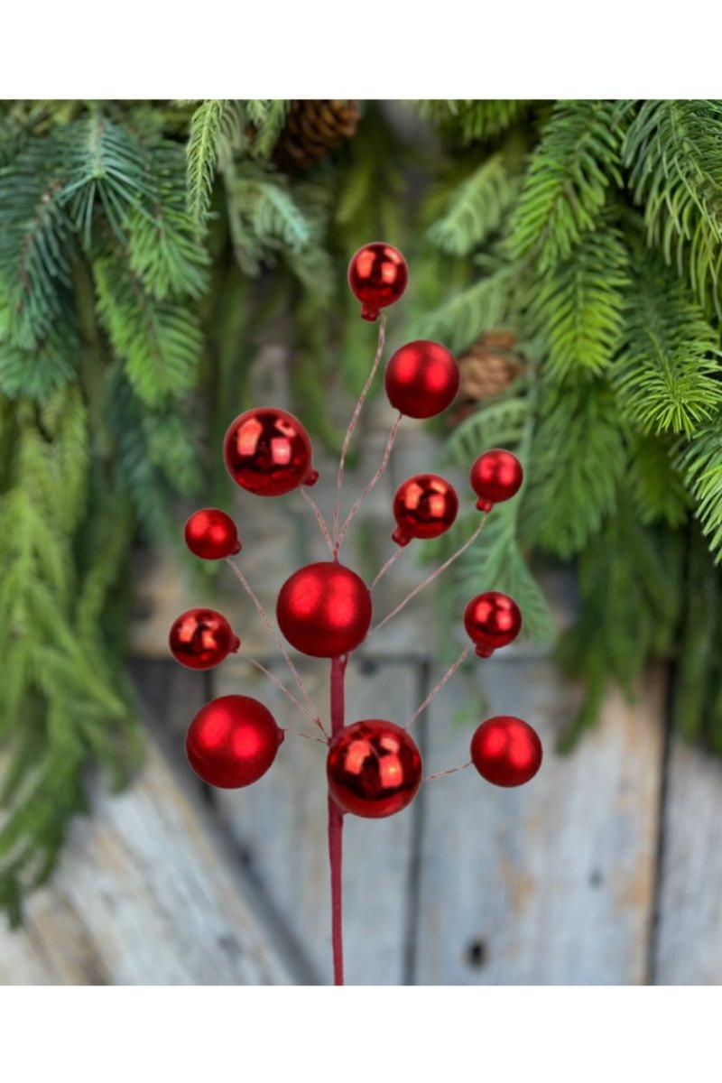 Shop For 16" Ornament Ball Pick: Red