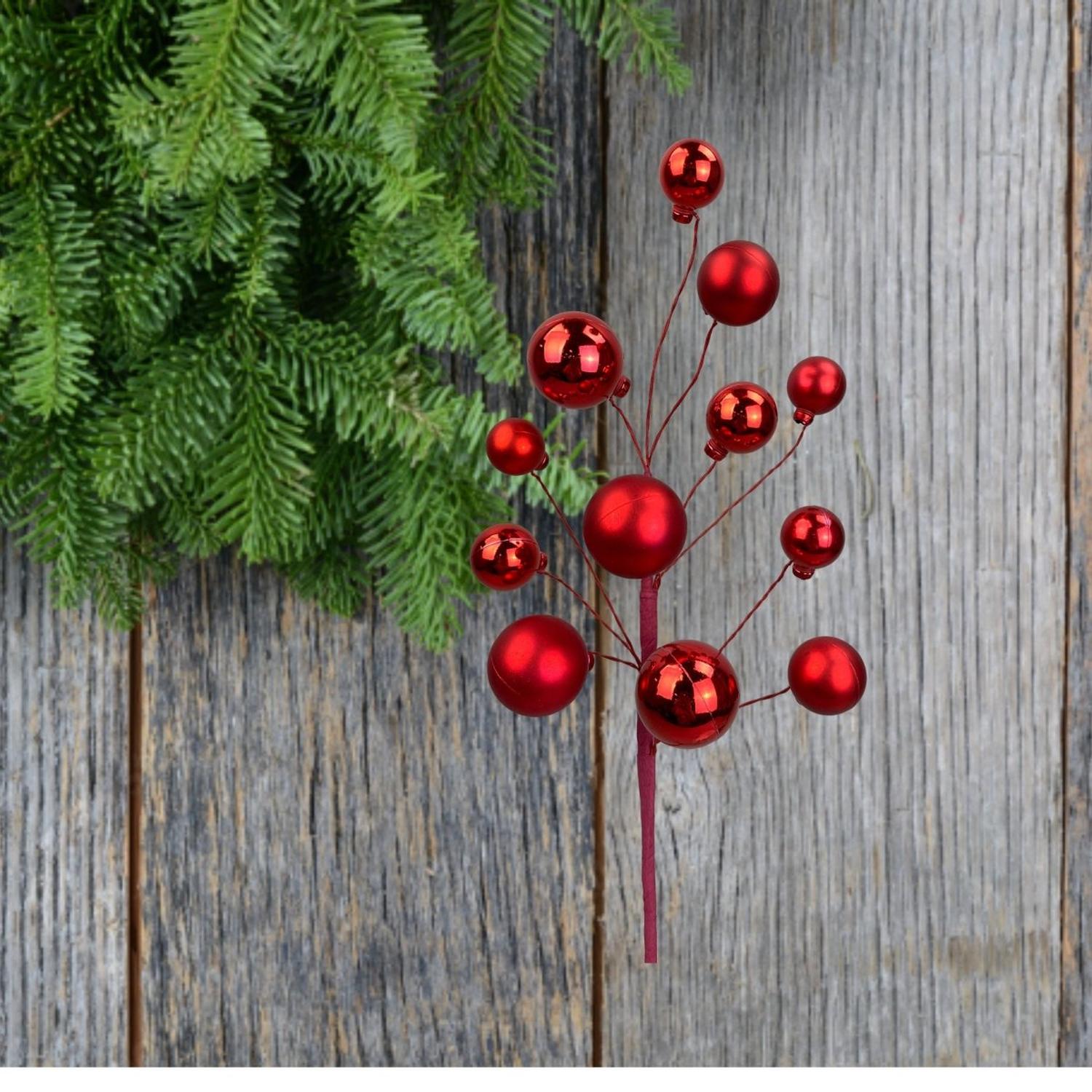 16" Ornament Ball Pick: Red