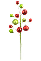 Shop For 16" Ornament Ball Pick: Red & Green