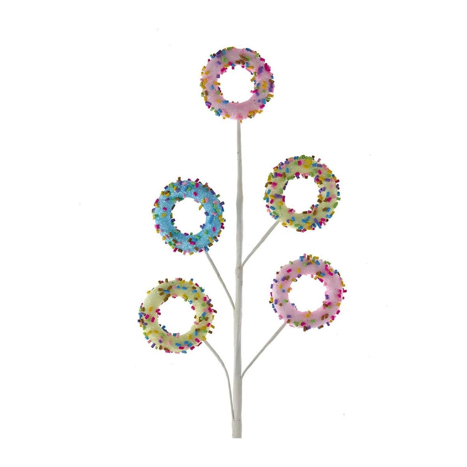Shop For 16" Pink, Blue and Yellow Donut Spray