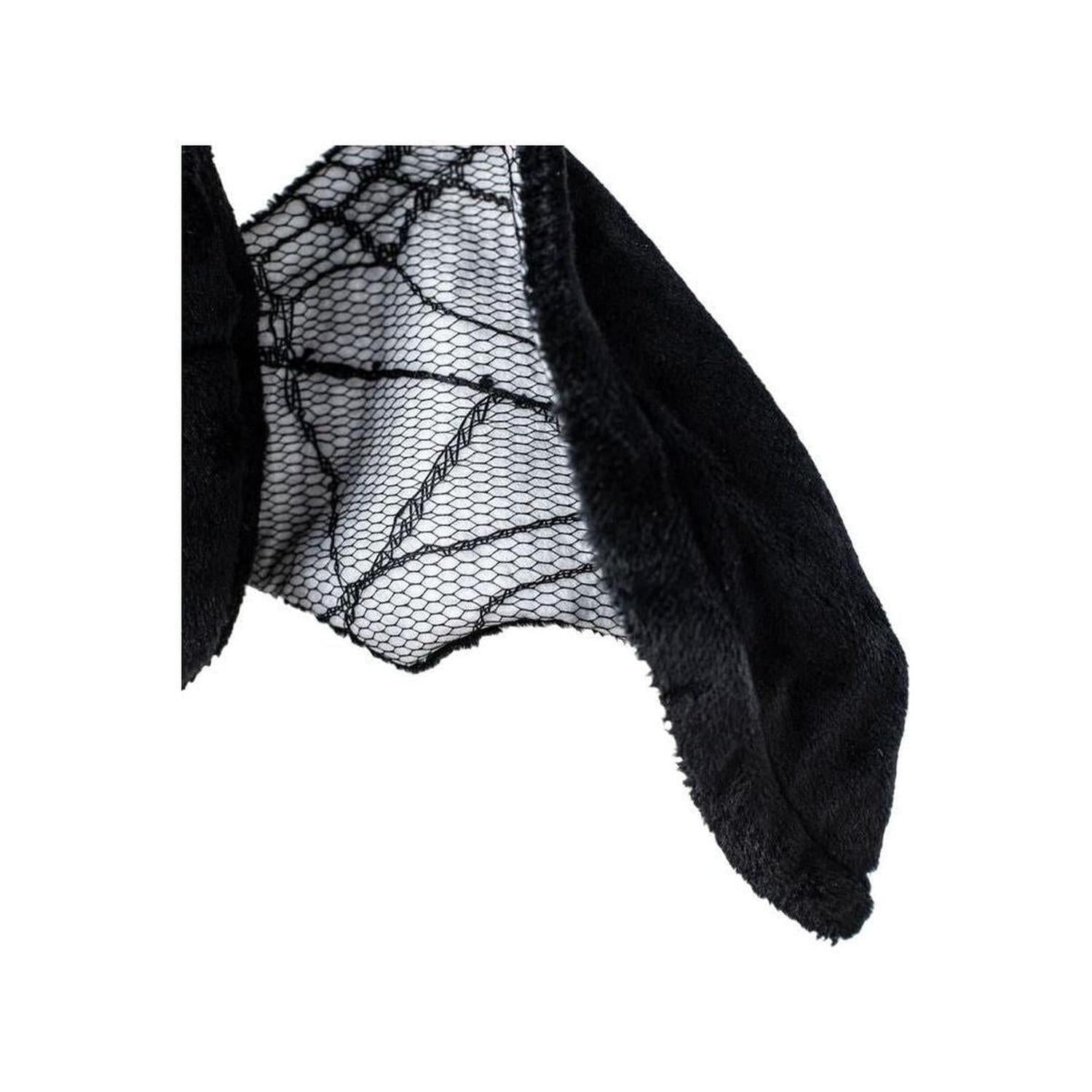 16" Plush Bat Web Lace Wings: White