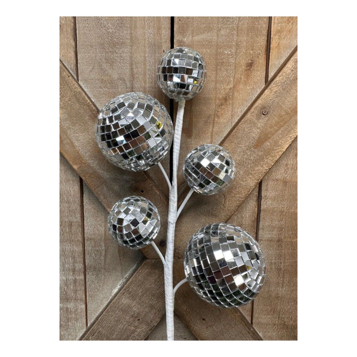 Shop For 16" Silver Disco Ball Spray at Michelle's aDOORable Creations