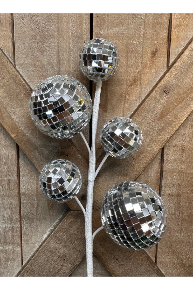 Shop For 16" Silver Disco Ball Spray at Michelle's aDOORable Creations