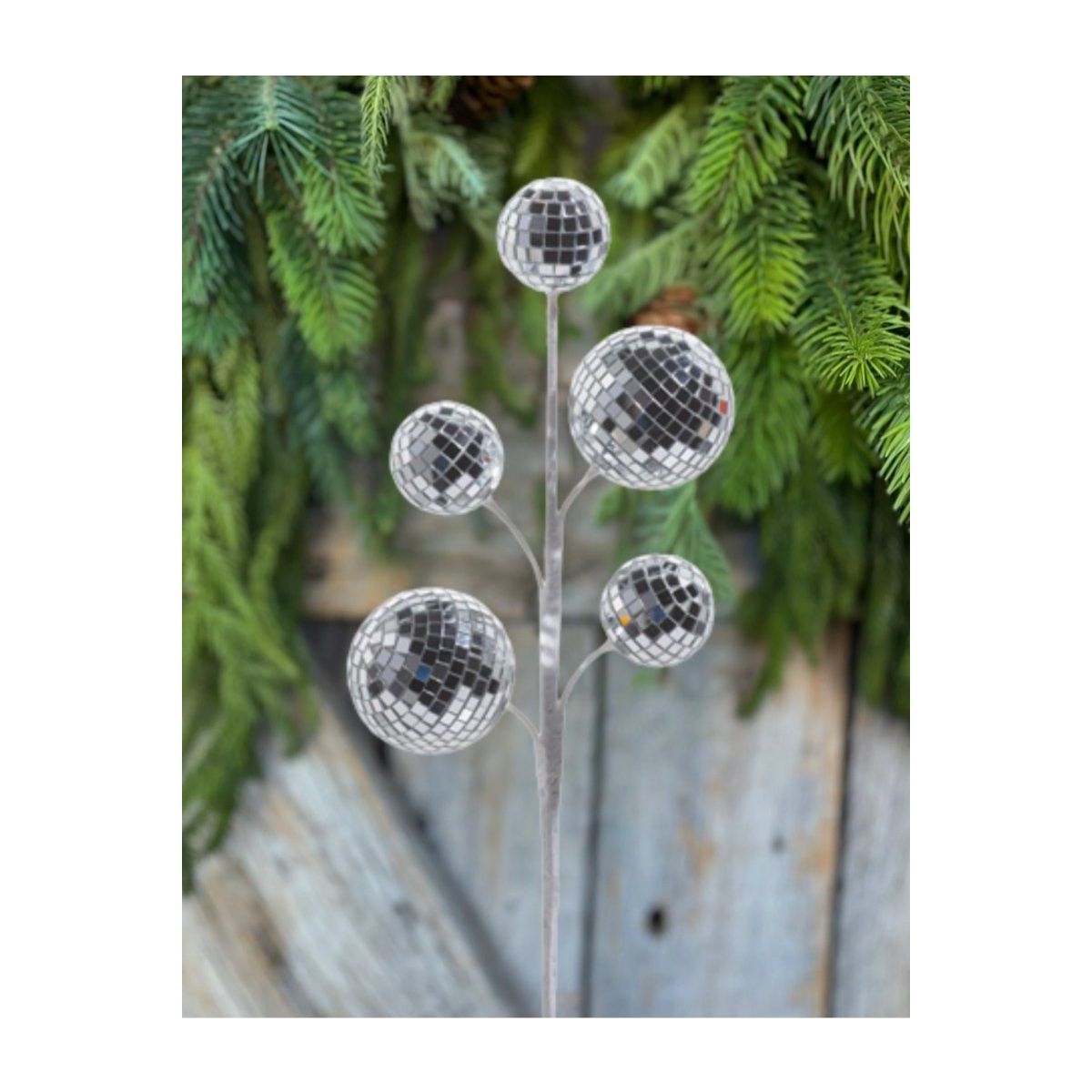 Shop For 16" Silver Disco Ball Spray at Michelle's aDOORable Creations