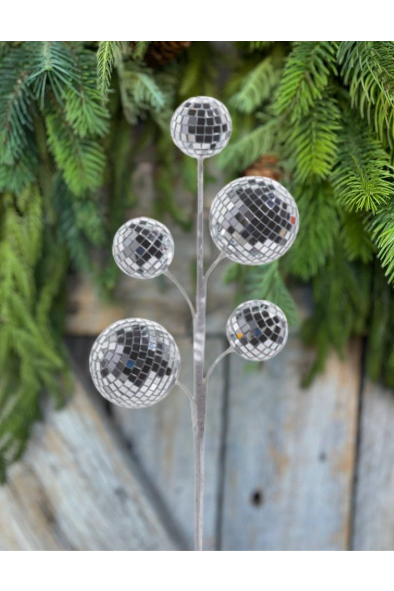 Shop For 16" Silver Disco Ball Spray at Michelle's aDOORable Creations