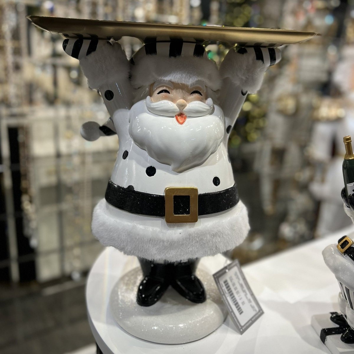 Shop For 16.5in Black White Service Santa Butler