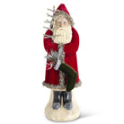 Shop For 16.75in Santa w/Dark Red Coat Holding Tree & Stocking