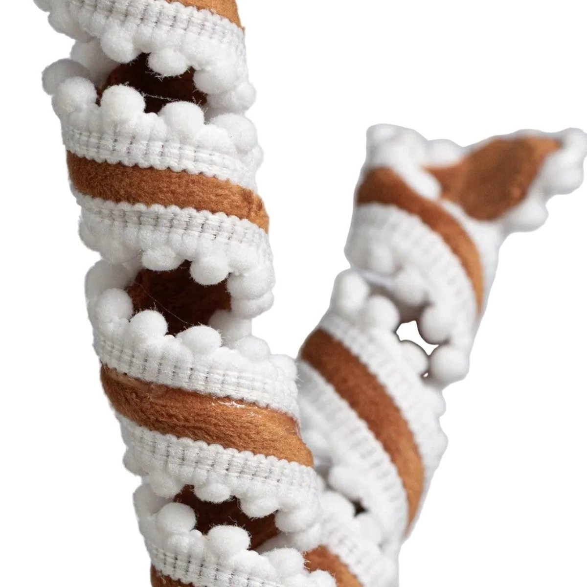 Shop For 16in Gingerbread & Pom - Poms Curly Spray