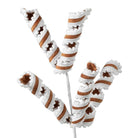 Shop For 16in Gingerbread & Pom - Poms Curly Spray